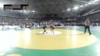 Girls 3A 110 lbs Cons. Round 1 - Olivia Clay, Mount Vernon (Girls) vs Kayla Santiago-Book, Decatur (Girls)