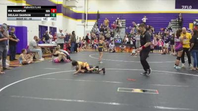 45 lbs Round 2 - Ira Wampler, Mid-South Wrestling Academy vs Delilah Dawson, Richmond Hill Wrestling Club