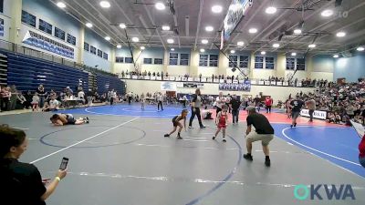 66 lbs Semifinal - Caleb Kelsoe, Cyclone Youth Wrestling vs Scarlett Kennedy, Dover Pirates Wrestling Club