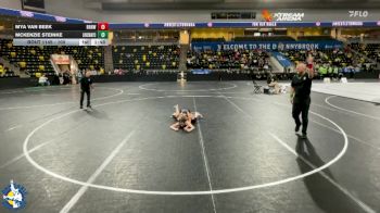 100 lbs 5th Place Match - Mya Van Beek, Raccoon River-Northwest vs Mckenzie Steinke, New Lenox (Lincoln-Way Central)