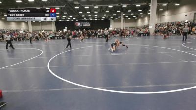 110 lbs Cons. Sub-semis - Alexa Thomas, Avila Combat Laboratories vs Lily Baker, Team Nazar Training Center