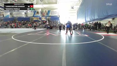 190 lbs Champ. Round 1 - Makayla Padilla, Shawnee Mission North vs Janiah Matthie-Johnson, Washburn Rural