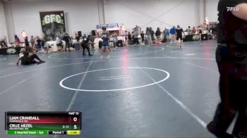 130 lbs Quarterfinal - Cruz Hezel, Roundtree WA vs Liam Crandall, Evansville WC