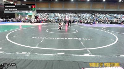 49 lbs Consi Of 8 #2 - Colin Crow, Gladiator Wrestling vs Meztli Zuniga, Team Aggression