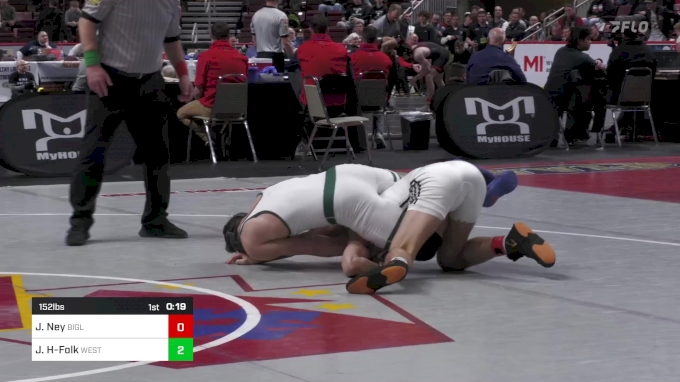 152 lbs Consi Of 8 1 Joey Ney, Biglerville vs Jensen Hockenberry