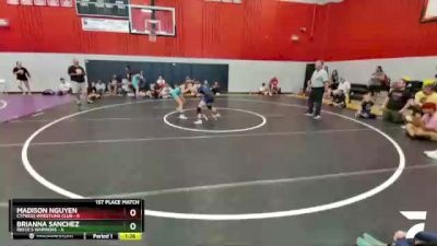 107 lbs Finals (2 Team) - Madison Nguyen, Cypress Wrestling Club vs Brianna Sanchez, Reece`s Warriors