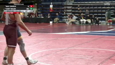 165 lbs Consi Of 4 - Mac Church, Virginia Tech vs Cody Walsh, Drexel