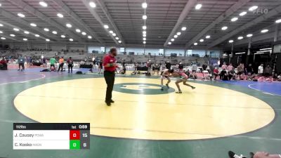 112 lbs Semifinal - Jake Causey, POWA vs Caleb Kosko, Mat Assassins Black