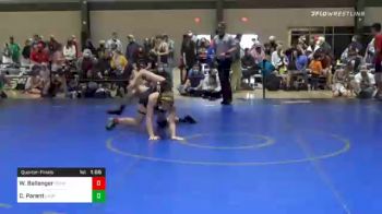 140 lbs Quarterfinal - Will Ballenger, Franklin County Youth Wrestling vs Cade Parent, Level Up