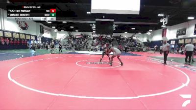 175 lbs 7th Place Match - Carter Henley, Whittier vs Josiah Joseph, West Covina