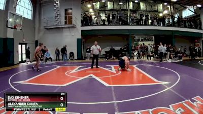 215 lbs Champ. Round 1 - Alexander Caiafa, Christian Brothers Academy(NJ) vs Dax Kimener, Catholic High School