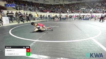 49 lbs Quarterfinal - Isaiah Brown, Elgin Wrestling vs Jasper Lockett Jr, Cowboy Wrestling Club