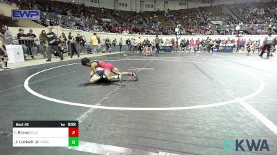 49 lbs Quarterfinal - Isaiah Brown, Elgin Wrestling vs Jasper Lockett Jr, Cowboy Wrestling Club