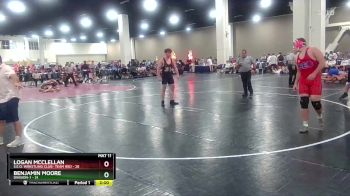 215 lbs Round 5 (6 Team) - Logan Mcclellan, S.E.O. Wrestling Club- Team Red vs Benjamin Moore, Division-1