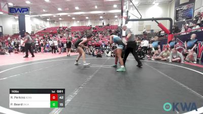 110 lbs Semifinal - Raeya Perkins, Scrappers vs Presley Beard, Oklahoma Mafia