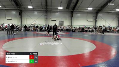 60 lbs Semifinal - Cruz Knox, Morris Fitness Wrestling Club - (B) vs Jaden Nagel, Roundtree Wrestling Academy - (B)