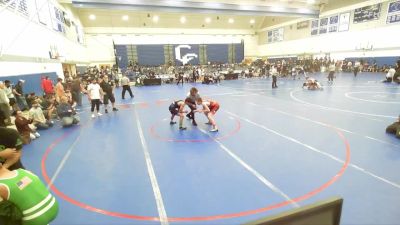 120 lbs Champ. Round 2 - Cole Hoeppner, Team Thunder vs Daniel Zamora, Threshold Wrestling Club