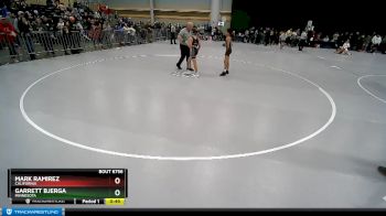 87 lbs Cons. Round 5 - Garrett Bjerga, Minnesota vs Mark Ramirez, California