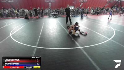 92 lbs Champ. Round 2 - Lincoln Swick, WI vs Jacob Shafer, IL