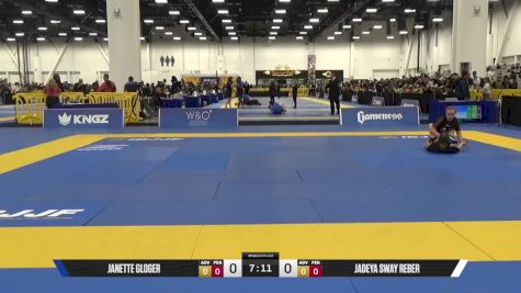 JADEYA SWAY REBER vs JANETTE GLOGER 2025 World IBJJF Jiu-Jitsu No-Gi Championship