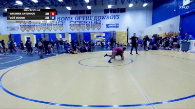 148 lbs Round 3 - Arianna Antoniou, Headhunters vs Zoë Goode, Oakleaf High School