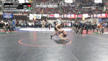 G - 130 lbs Cons. Round 3 - Kacey Springer, Stevensville (Girls) vs Sierra McGreevey, Ronan (Girls)