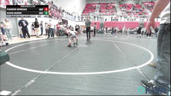 55 lbs Consi Of 8 #2 - Kannon Morgan, Grover Rains Wrestling Club vs Davis Burke, Choctaw Ironman