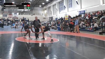 132 lbs Consi Of 8 #1 - Dereck Rivera, Windsor vs Juan Albrincoles, Middletown