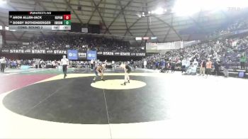 Boys 4A 138 lbs Cons. Round 2 - Bobby Rothenberger, Kentwood vs Aron Allen-Jack, Rogers (Puyallup)