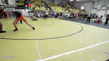 140 lbs Consi Of 8 #1 - William Pittman, GRAVETTE vs Tyler Blevins, Jay Junior High