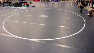 14U - 84 lbs Cons. Round 3 - Justice Perry, Minnesota vs Lorenzo Lovato, Summit Wrestling Academy