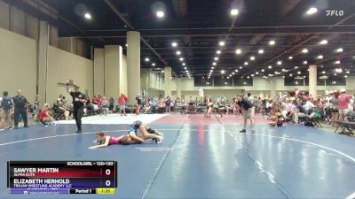 120+130 Round 3 - Sawyer Martin, Alpha Elite vs Elizabeth Herhold, Trojan Wrestling Academy LLC