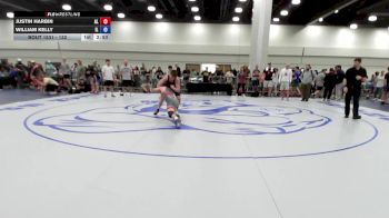 132 lbs Cons. Round 4 - Justin Harbin, AL vs William Kelly, IL