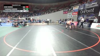 2A/1A Boys 285 Champ. Round 1 - Hansom Forster, Vernonia Boys vs John Nordin, Bonanza Boys