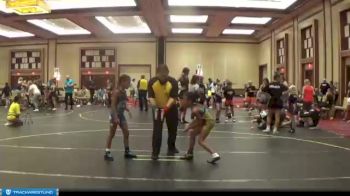 64 lbs Round 4 (8 Team) - Jaeya Clark, Steel Valley Vixens vs Payton George, Misfits Red, White,& Blue