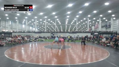 130 lbs McKinzee Mills, Ohio Red vs Claire Lancaster, Oklahoma