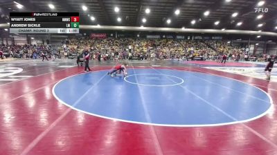 70 lbs Champ. Round 2 - Andrew Sickle, Laurel Matburners vs Wyatt Jones, Northeast MT Wrestling Club