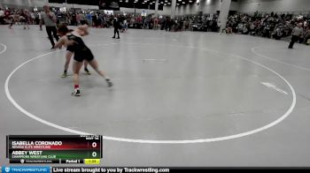 110 lbs Champ. Round 2 - Isabella Coronado, Nevada Elite Wrestling vs Abbey West, Champions Wrestling Club