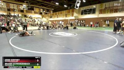 83 lbs Cons. Semi - Braden Schwarzenbach, Mantanona TC vs Jesse Gortney, Tri-State Grapplers