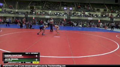 90 lbs Cons. Round 2 - Kaesen Ramstorf, Pursuit Wrestling Minnesota vs Jacob Brandl, Team Nazar