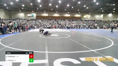 67 lbs Consi Of 16 #2 - Bronson Webster, South Tahoe High School vs Jett Flores, The Club