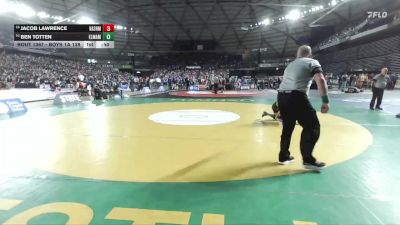 Boys 1A 138 lbs Cons. Round 3 - Jacob Lawrence, Vashon Island vs Ben Totten, Elma