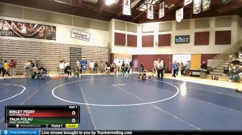 57-60 lbs Round 3 - Kinley Peery, Elite Wrestling vs Talia Folau, Eagle Mountain