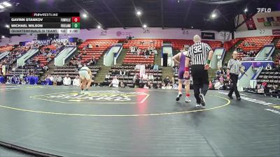 126 lbs Quarterfinals (8 Team) - Michael Wilson, Freeland HS vs Gavinn Stankov, Fowlerville HS