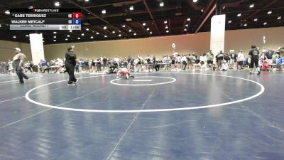 100 lbs Cons. Round 1 - Gabe Terriquez, OK vs Walker Metcalf, KS