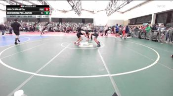 140-I lbs Round Of 64 - Ian Castaneda, Patchogue-Medford vs Christian Pellegrini, F.L.O.W.