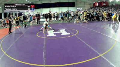 88 lbs Cons. Round 4 - Austin Peach, Team Nazar Training Center vs Lucas Pipito, Contenders Wrestling Academy
