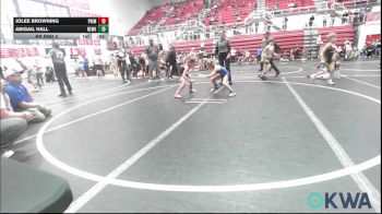 62 lbs Rr Rnd 2 - Jolee Browning, Prime Wrestling vs Abigail Hall, Newkirk Takedown Club