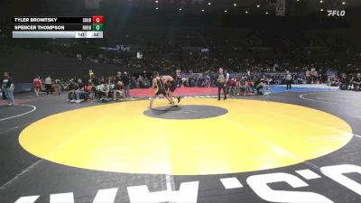 6A Boys 157 lbs Cons. Round 3 - Spencer Thompson, Roosevelt Boys vs Tyler Bronitsky, Southridge Boys