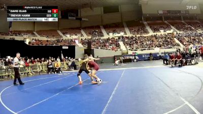 132-D1 3rd Place Match - Trevor Hamm, Corona Del Sol High School vs David Elias, Kofa High School